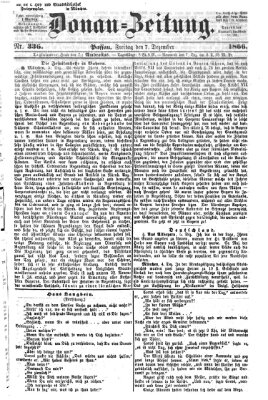 Donau-Zeitung Freitag 7. Dezember 1866