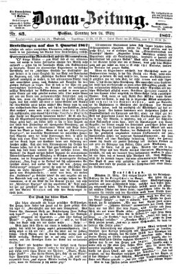 Donau-Zeitung Sonntag 24. März 1867
