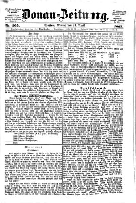 Donau-Zeitung Montag 15. April 1867