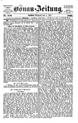 Donau-Zeitung Mittwoch 3. Juli 1867