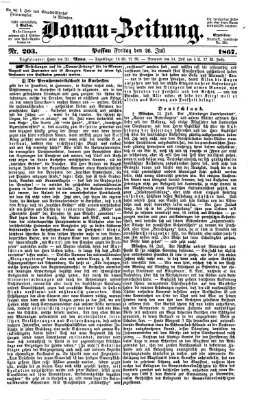 Donau-Zeitung Freitag 26. Juli 1867