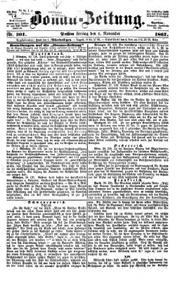 Donau-Zeitung Freitag 1. November 1867