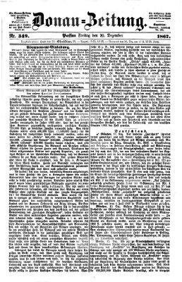 Donau-Zeitung Freitag 20. Dezember 1867