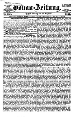 Donau-Zeitung Montag 30. Dezember 1867