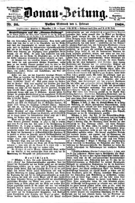 Donau-Zeitung Mittwoch 5. Februar 1868