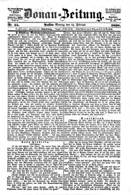 Donau-Zeitung Montag 24. Februar 1868