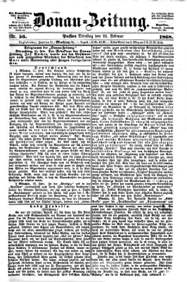 Donau-Zeitung Dienstag 25. Februar 1868