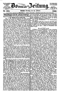 Donau-Zeitung Dienstag 20. Oktober 1868