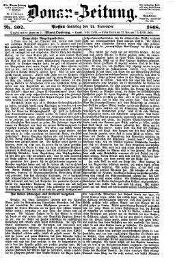 Donau-Zeitung Samstag 21. November 1868