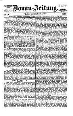 Donau-Zeitung Samstag 9. Januar 1869