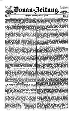 Donau-Zeitung Sonntag 10. Januar 1869