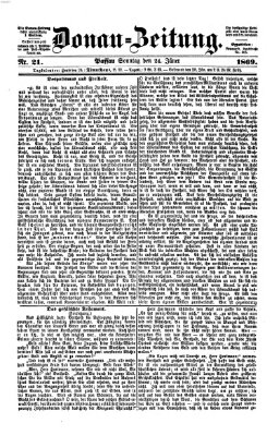 Donau-Zeitung Sonntag 24. Januar 1869