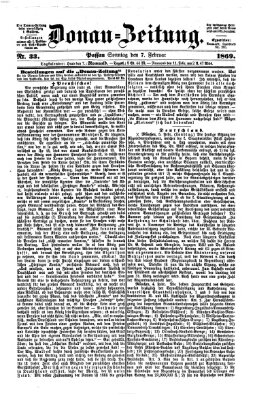 Donau-Zeitung Sonntag 7. Februar 1869