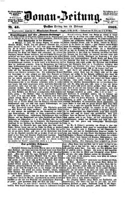 Donau-Zeitung Freitag 19. Februar 1869