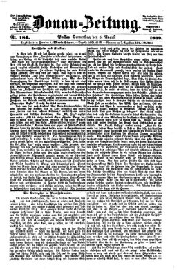 Donau-Zeitung Donnerstag 5. August 1869