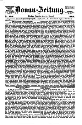 Donau-Zeitung Samstag 21. August 1869