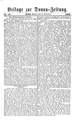 Donau-Zeitung Montag 6. September 1869