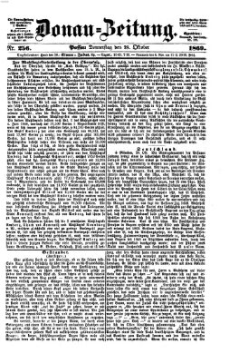 Donau-Zeitung Donnerstag 28. Oktober 1869