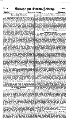 Donau-Zeitung Montag 21. Februar 1870
