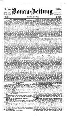 Donau-Zeitung Samstag 19. März 1870
