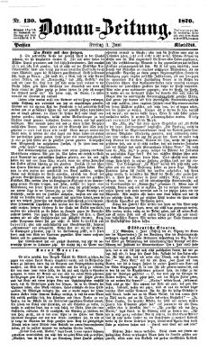 Donau-Zeitung Freitag 3. Juni 1870