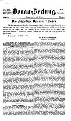 Donau-Zeitung Donnerstag 13. Oktober 1870
