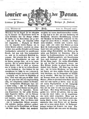 Kourier an der Donau (Donau-Zeitung) Mittwoch 30. August 1837