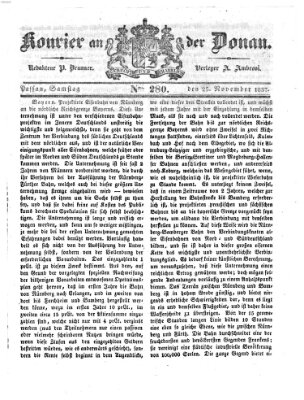 Kourier an der Donau (Donau-Zeitung) Samstag 25. November 1837