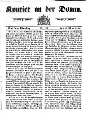 Kourier an der Donau (Donau-Zeitung) Dienstag 15. Mai 1838