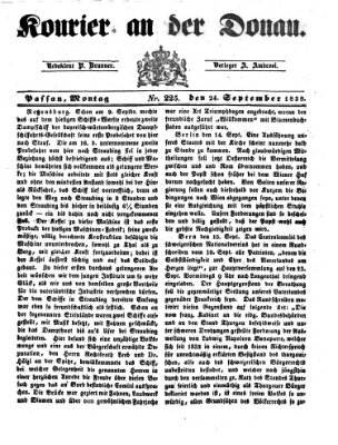 Kourier an der Donau (Donau-Zeitung) Montag 24. September 1838