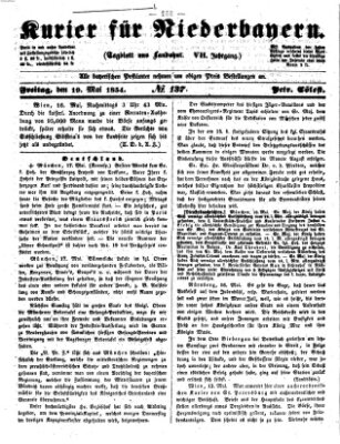 Kurier für Niederbayern Freitag 19. Mai 1854