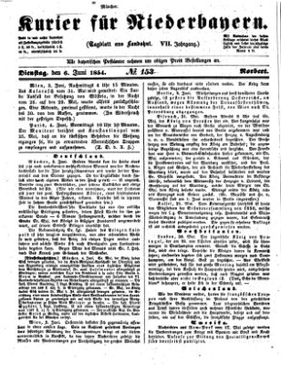 Kurier für Niederbayern Dienstag 6. Juni 1854