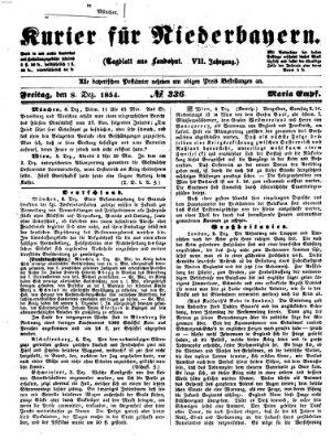 Kurier für Niederbayern Freitag 8. Dezember 1854