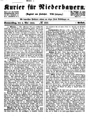 Kurier für Niederbayern Donnerstag 3. Mai 1855