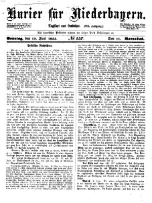 Kurier für Niederbayern Sonntag 10. Juni 1855