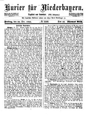 Kurier für Niederbayern Freitag 28. Dezember 1855