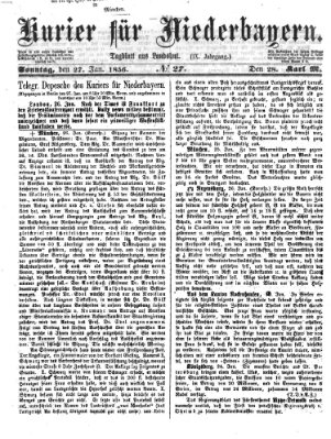 Kurier für Niederbayern Sonntag 27. Januar 1856