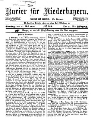 Kurier für Niederbayern Samstag 10. Mai 1856