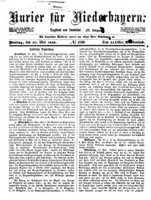 Kurier für Niederbayern Freitag 23. Mai 1856