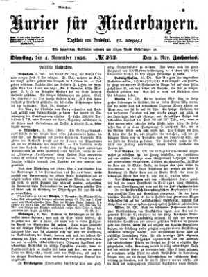 Kurier für Niederbayern Dienstag 4. November 1856