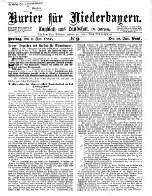 Kurier für Niederbayern Freitag 9. Januar 1857