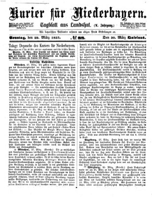Kurier für Niederbayern Sonntag 29. März 1857