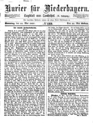 Kurier für Niederbayern Sonntag 24. Mai 1857