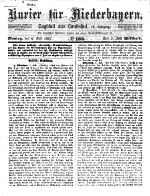 Kurier für Niederbayern Montag 6. Juli 1857