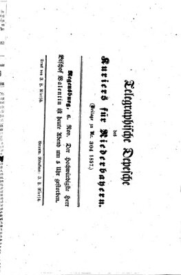 Kurier für Niederbayern Freitag 6. November 1857