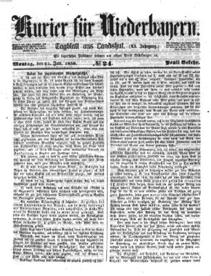 Kurier für Niederbayern Montag 25. Januar 1858