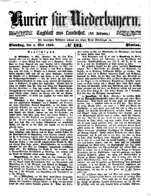 Kurier für Niederbayern Dienstag 4. Mai 1858