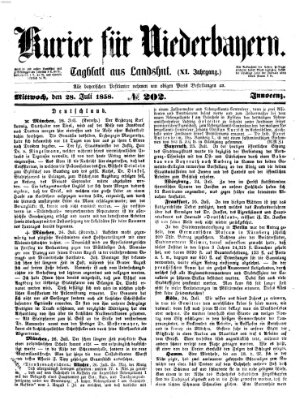 Kurier für Niederbayern Mittwoch 28. Juli 1858