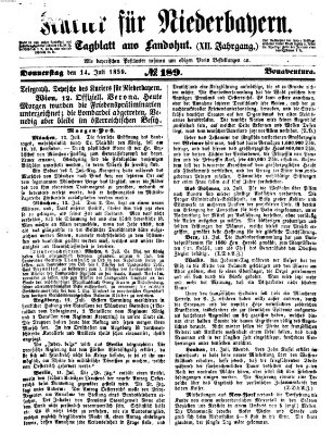Kurier für Niederbayern Donnerstag 14. Juli 1859