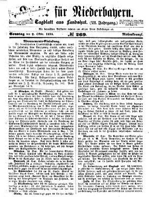 Kurier für Niederbayern Sonntag 2. Oktober 1859